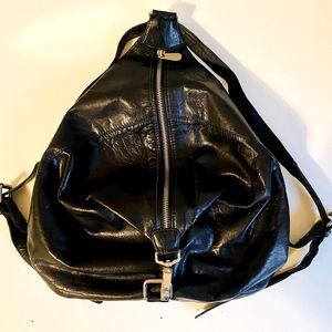 Topshop real leather backpack